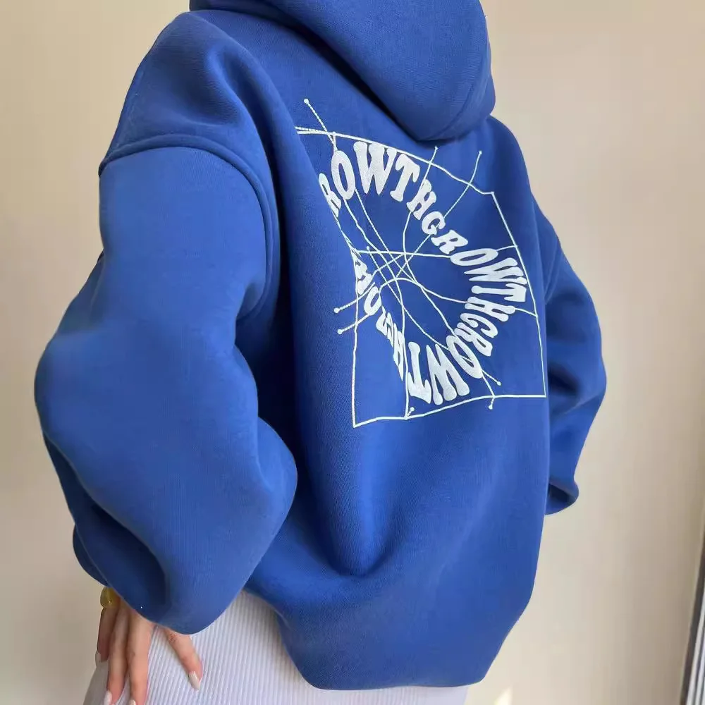 Nigikala Nigikala Women's Casual Fashion Letter Prints With Long-Sleeved Hooded Hoodie Women