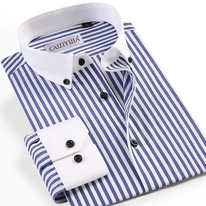 New Style Cotton Vertical Stripe Shirt