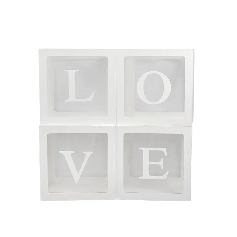 Baby Transparent Box Storage Balloon Baby Shower Decorations Kids Baby Shower Boy Girl Gifts Wedding Decor Storage Box