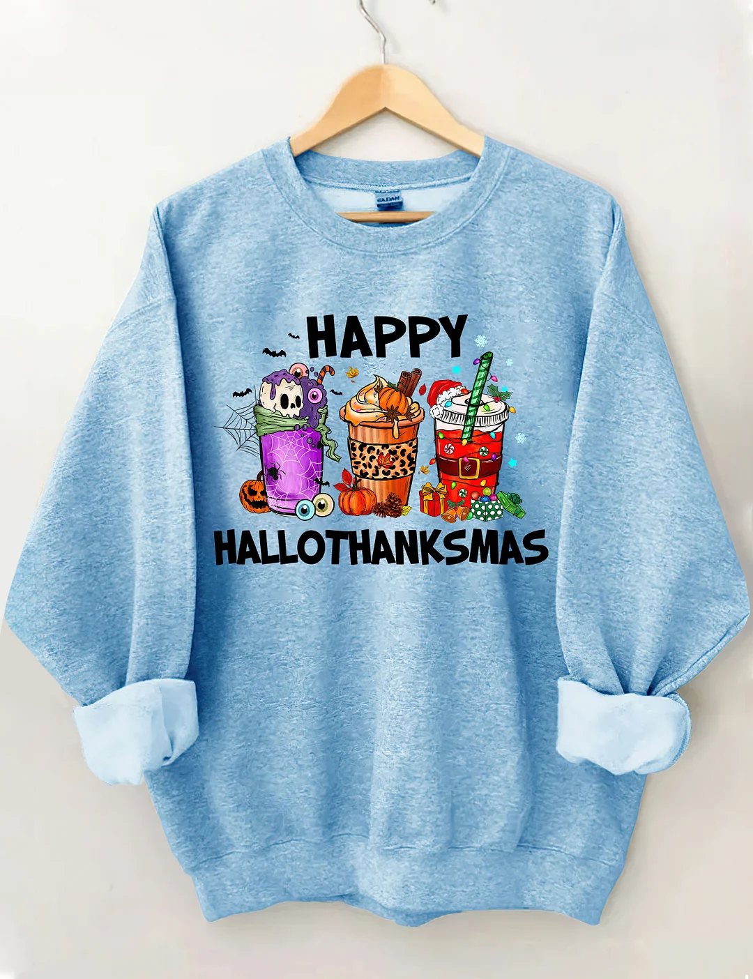 Happy Hallothanksmas Coffee Sweatshirt