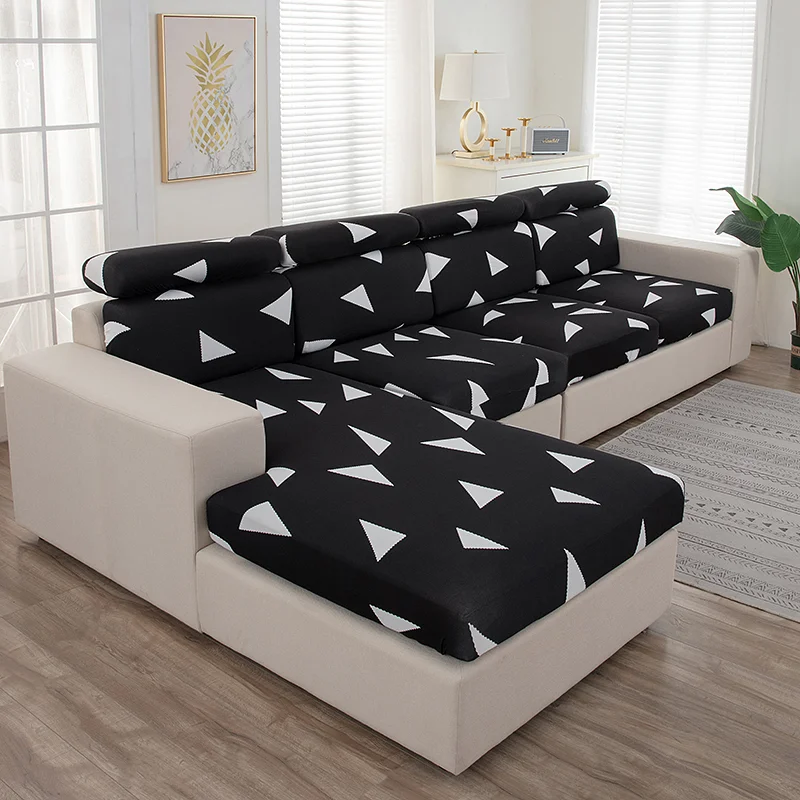 Nigikala Printed Sofa Seat Cover Stretch Sofa Covers for Living Room Furniture Protector Armchair Couch Cover for Pets, Kids 1pc