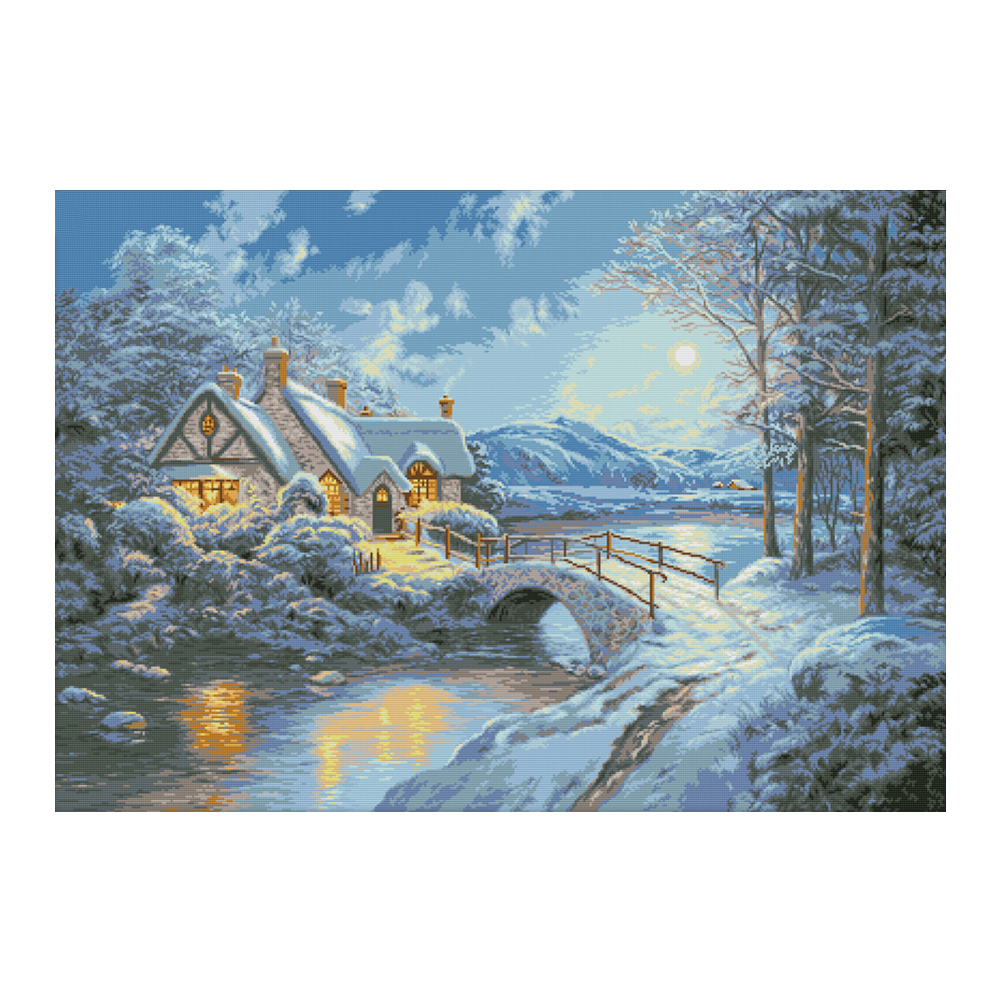 

84*62CM - 14CT Stamped Cross Stitch-Homeland, 501 Original