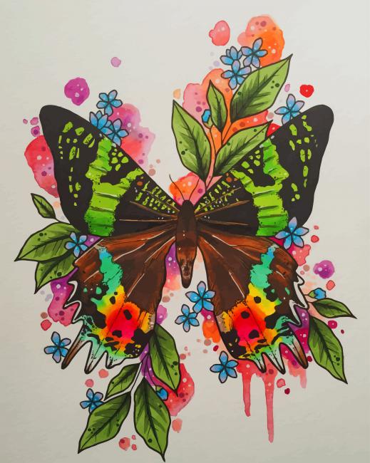 

Illustration Butterfly Art – Paint By Numbers - 40*50CM, 501 Original