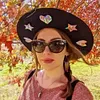 Straw Beach Sun Hat with Adjustable Chin Strap Wide Brim Sun Beach Hat for Beach