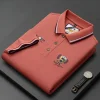 casual lapel plus size polo shirt