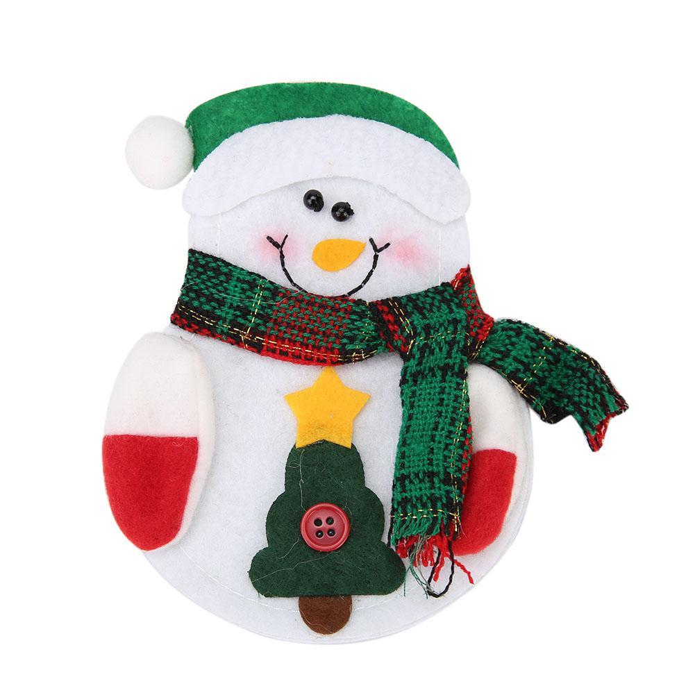 

2pc Christmas Snowman Cutlery Bags Dining Table Cutlery(Snowman 1), 501 Original
