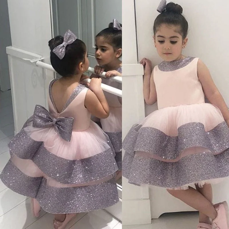 0-24 Month Baby Girls Dress For Newborn 1st 2 Year Birthday Elegant Princess Tutu Christening Gown Infant Sequin Wedding Clothes