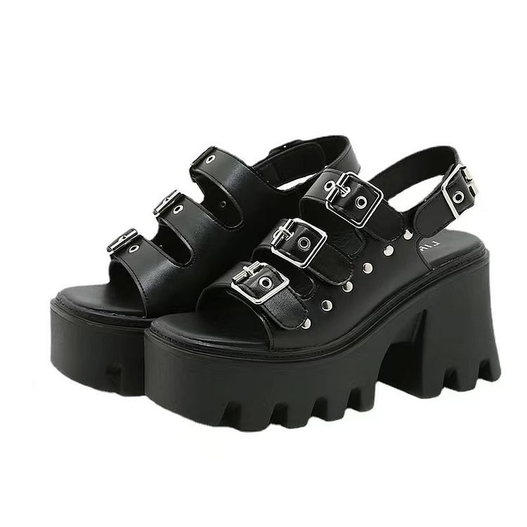 Roman Metal Open Toe Sandals