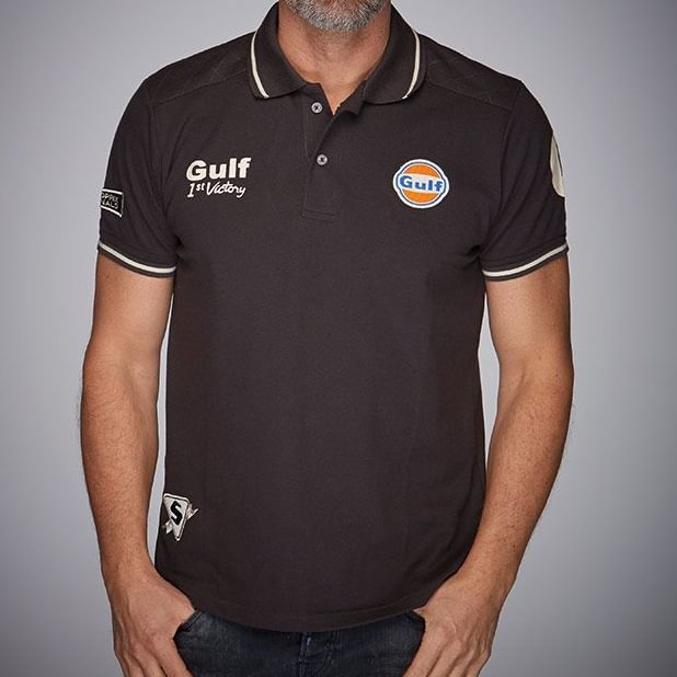 gulf racing polo shirt