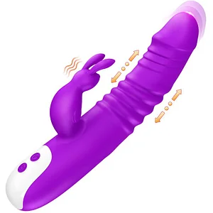 Heating Rabbit Vibrator 10 Thrusting Dildo For Women