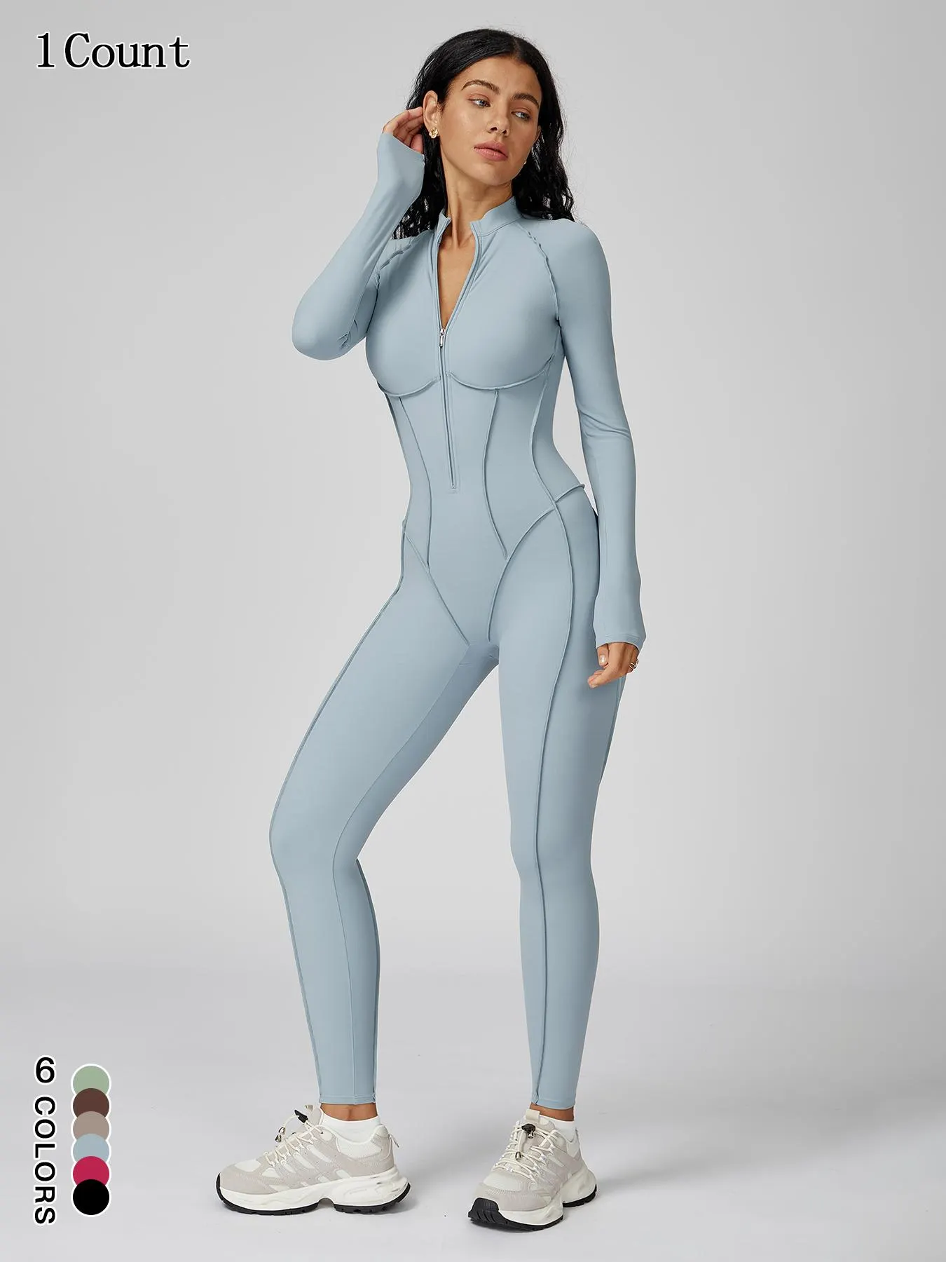 Viral Tiktok Trend Sleeveless Athletic Bodysuit, Bbuttery Soft Tummy Control Butt Lifting One Piece Stretchy Sports Jumpsuit, Casual Slim-Fitting Below the Knee Viral Tiktok Trend Sleeveless Athletic Bodysuit, Bbuttery Soft Tummy Control Butt Lifting One Piece Stretchy Sports Jumpsuit, Casual Slim-Fitting Below the Knee
