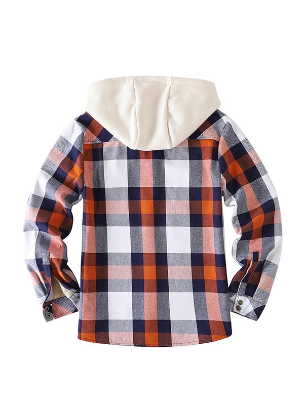 men's casual plaid long sleeve shirt