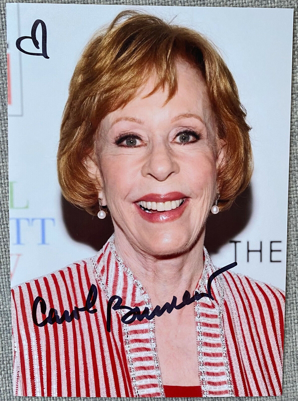 Carol Burnett Signed IP 5x7 Photo Poster painting - Authentic, The Carol Burnett Show