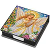 Christmas Angel DIY PU Diamond Painting Note Box with 160 Papers Memo Box