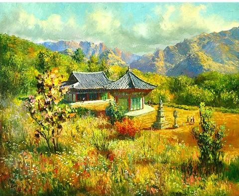 

Mountain Spring – Paint By Numbers - 40*50CM, 501 Original
