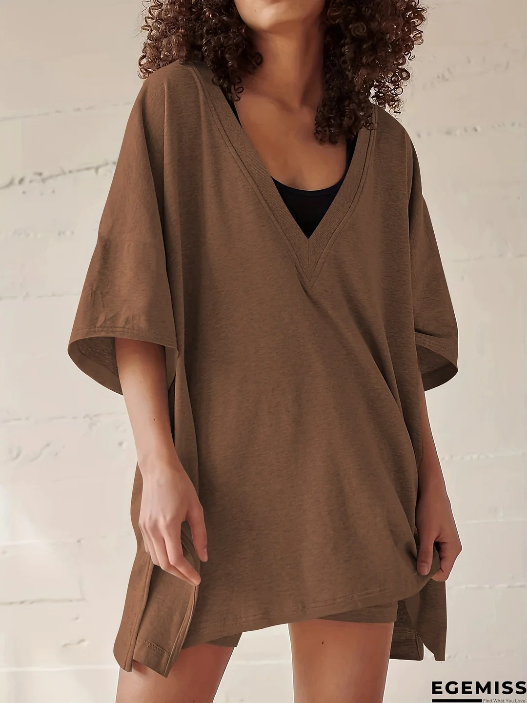 Women's Summer Short-sleeved Large Independent Two-piece Suits | EGEMISS