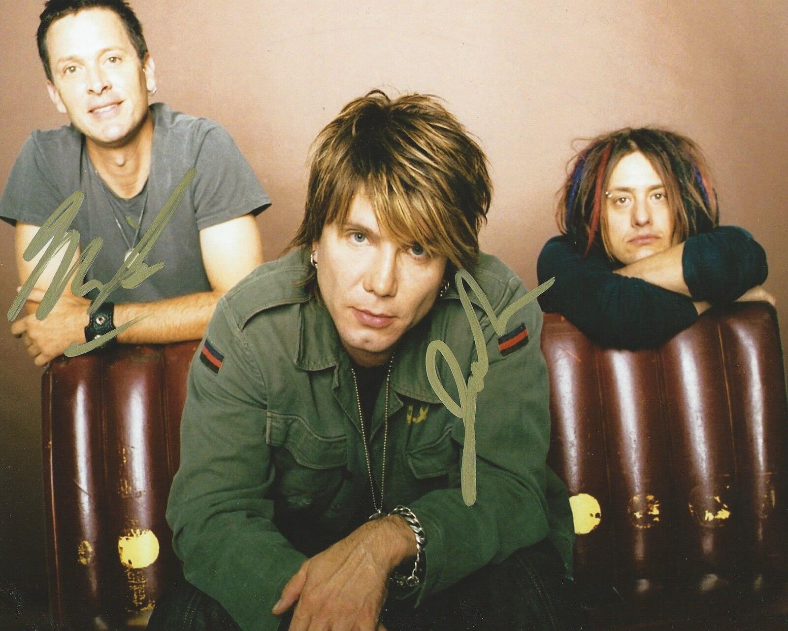 **GFA American Rock Band *GOO GOO DOLLS* Signed 8x10 Photo Poster painting AD4 COA**