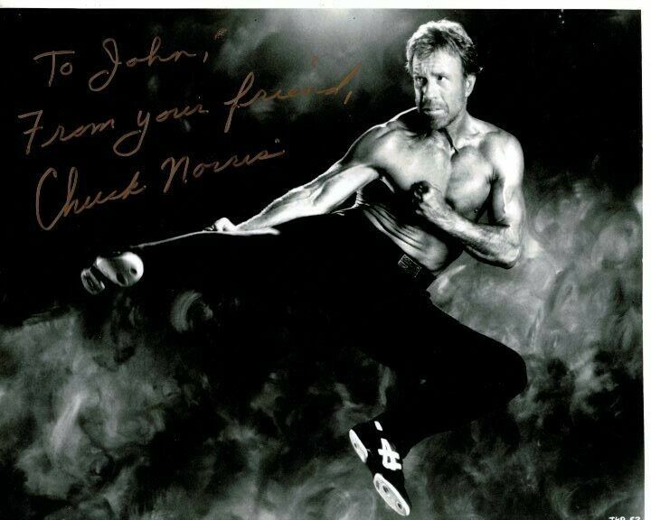 CHUCK NORRIS Autographed Signed Photo Poster paintinggraph - To John