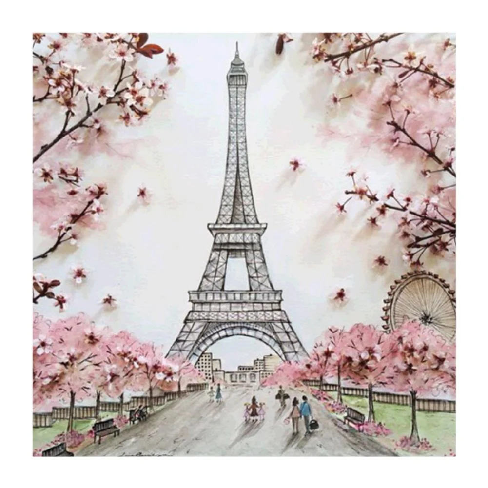 Full Round Diamond Painting Eiffel Tower (30*30cm)