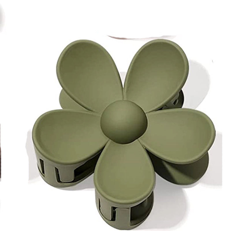 Women’s Sweet Korean Style Flower Plastic Stoving Varnish Hair Claws