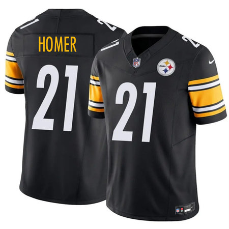 Men's Pittsburgh Steelers #21 Travis Homer Black 2026 Vapor F.U.S.E. Limited Stitched Football Jersey