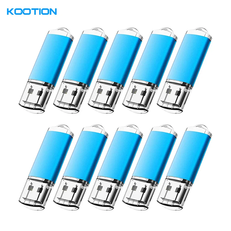 KOOTION 1GB Blue Capped Flash Drive 10PCS