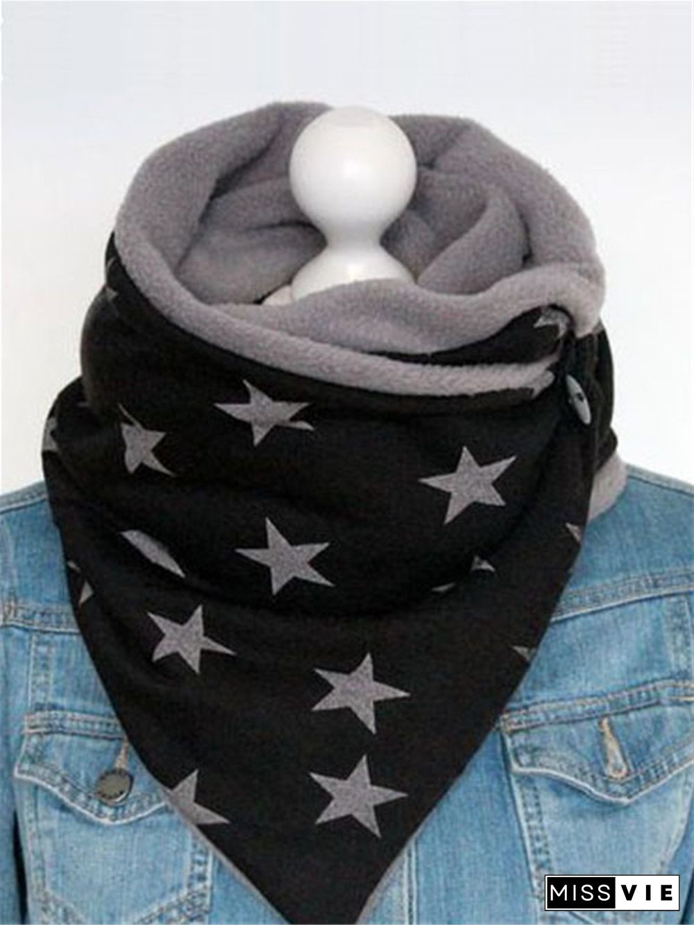 Black Casual Scarf
