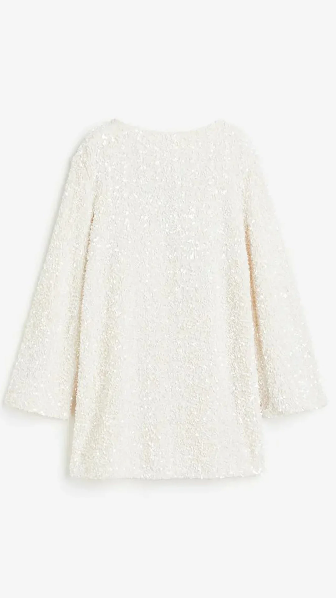 Black Friday Sales-50% OFF-XMAS Sequined Tie Back Midi Dress In White