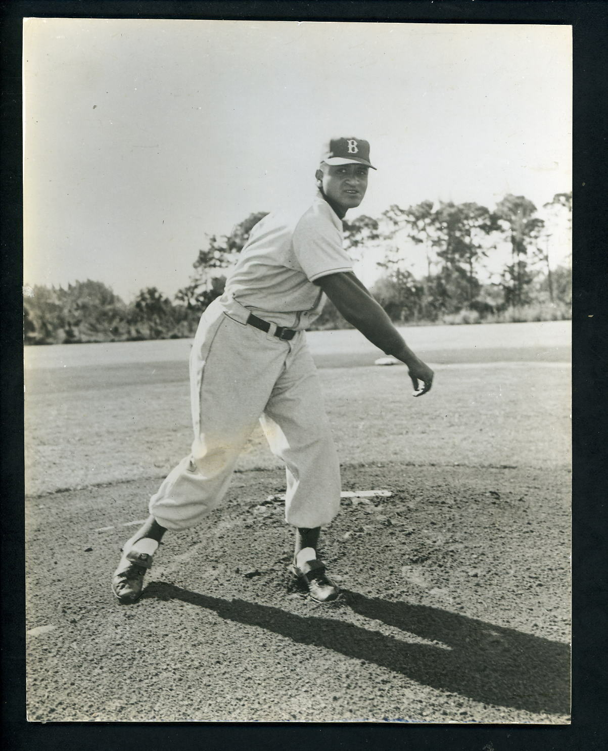 Don Newcombe TYPE 1 circa 1950's Brooklyn Dodgers Team Issued Press Photo Poster painting