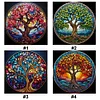 (Multi Style)Stained Glass- Tree Of Life-Full Embroidery 2 strands 18CT Counted Cross Stitch-30*30CM