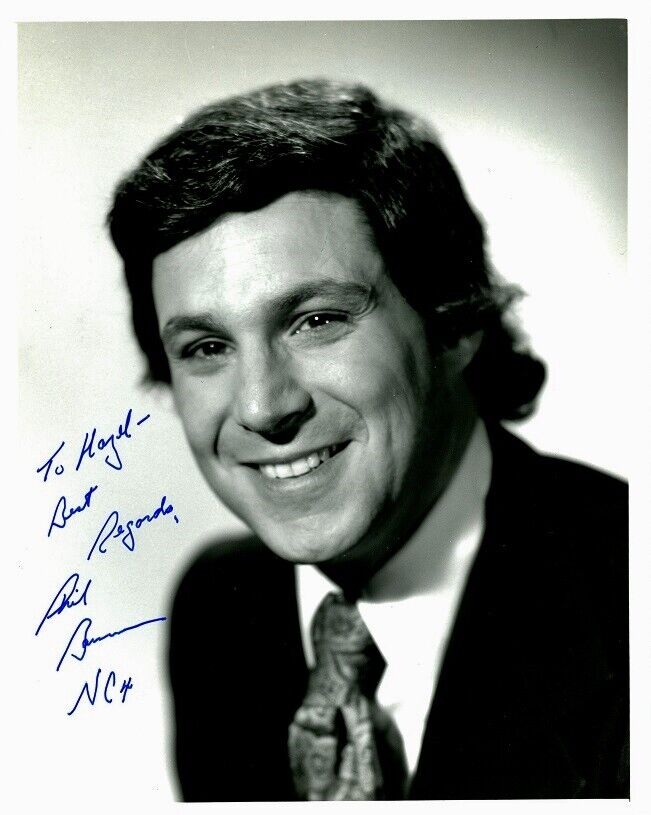 News Anchor PHIL BAUMAN Signed Photo Poster painting