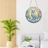 DIY Crystal Diamond Painting Double Sided Effect  Owl Pendant Home Garden Hanging Kit