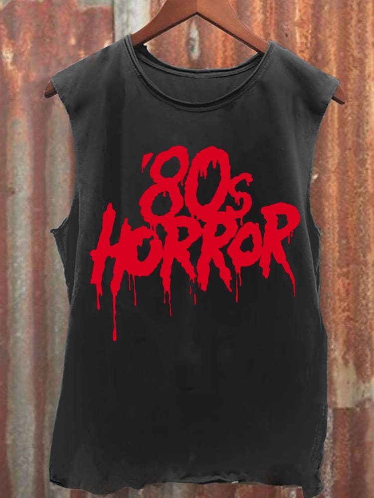 Unisex 80s Horror Print Vest / Rvogue / Rvogue