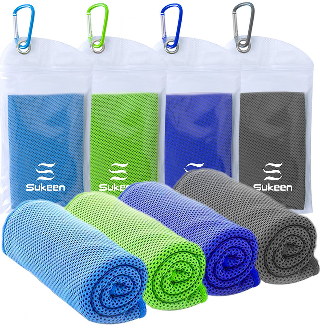 Cooling Towel(40"x12") Microfiber Towel Yoga Towel for Men or Women Ice Cold Towels for Yoga Gym Travel Camping Golf Football & Outdoor Sports