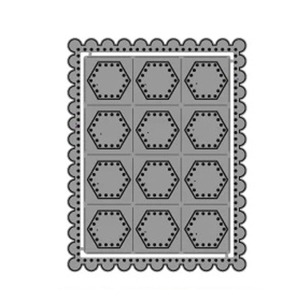 

Honeycomb Metal Cutting Die Stencil Puzzle Craft Cut Die Paper Card, 501 Original