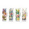 4Pcs Butterfly Bush Special Shape Diamond Painting Bookmark for Reading Day Gift