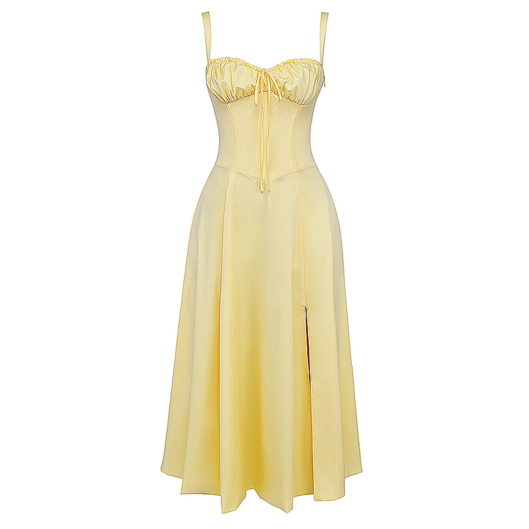 Fiora - Midi Bustier Corset Sun Dress