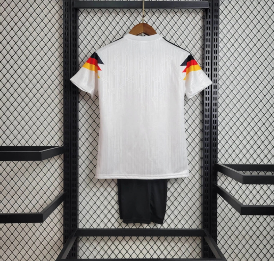 1992 Retro Germany Home Kids Kit Soccer Jersey Thai Quality
