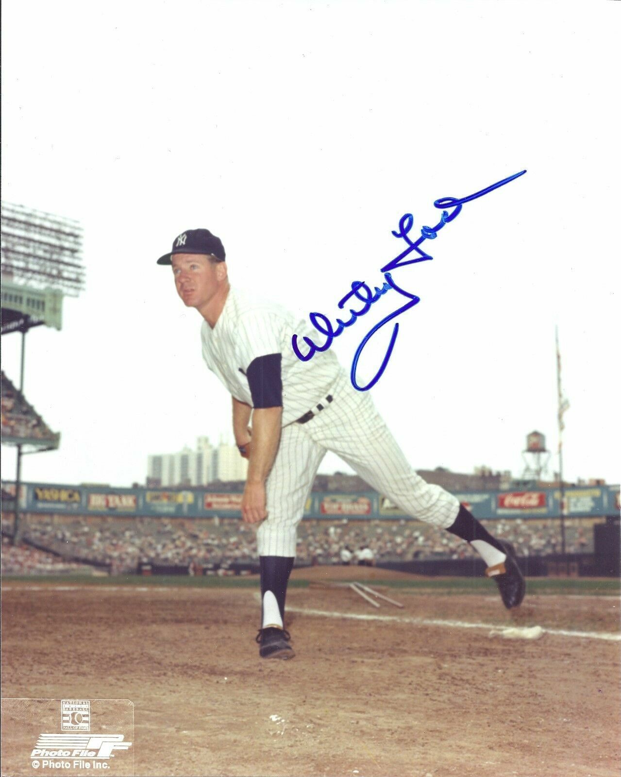 Whitey Ford 8 x10 Autographed Signed Photo Poster painting ( Yankees HOF ) REPRINT