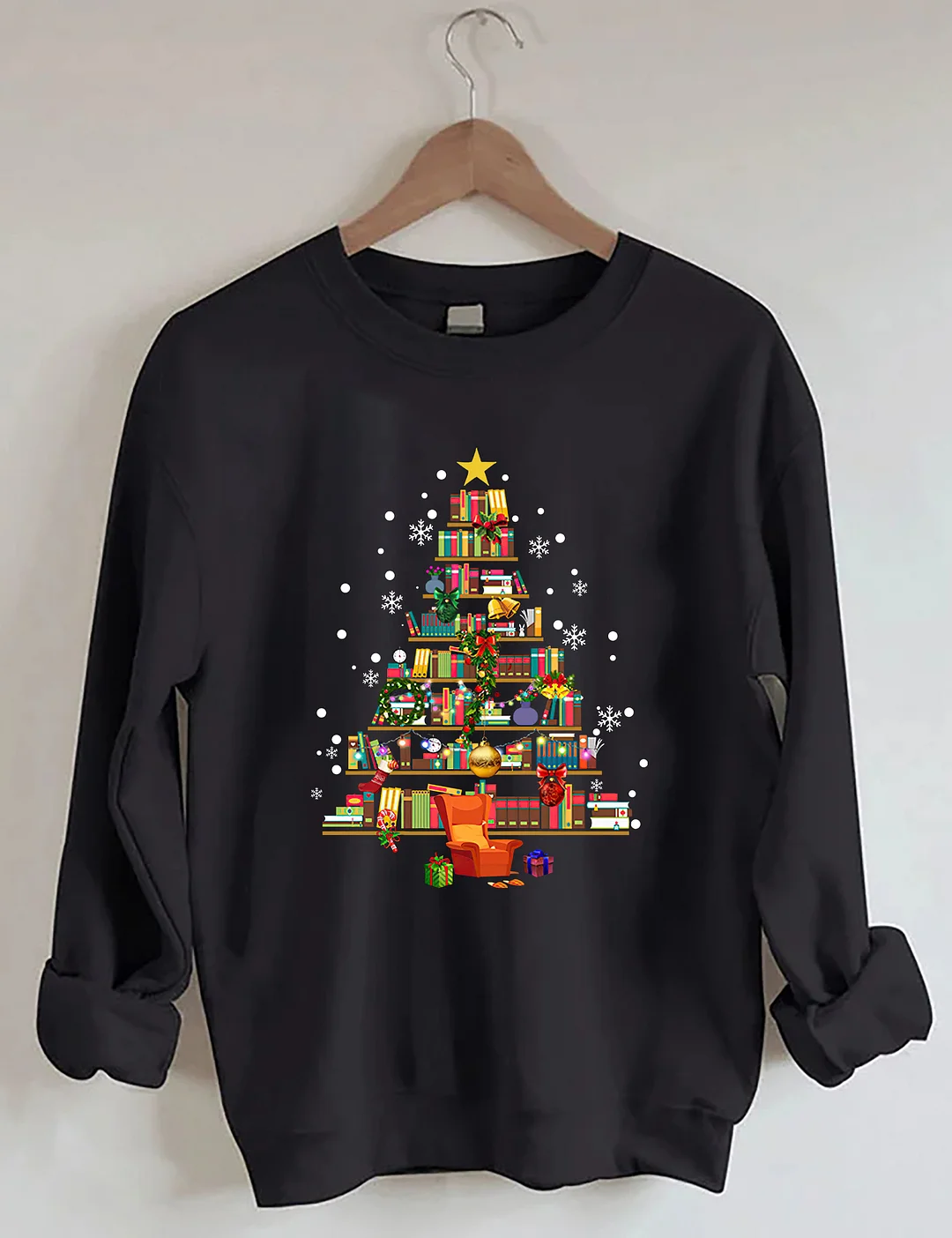 Book Christmas Tree Sweatshirt