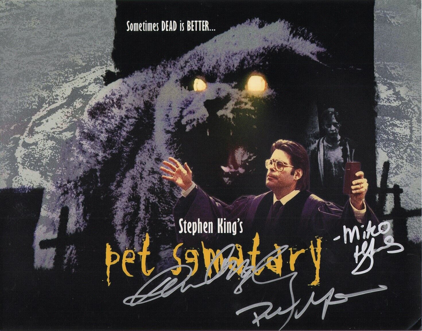 ~~ PET SEMATARY Cast(x3) Authentic Hand-Signed Denise Crosby