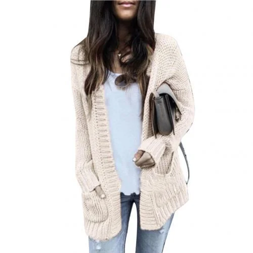 Autumn Winter New Sweaters Women Long Cardigan Hooded Long Sleeve Casual Sweater Female Loose Coat