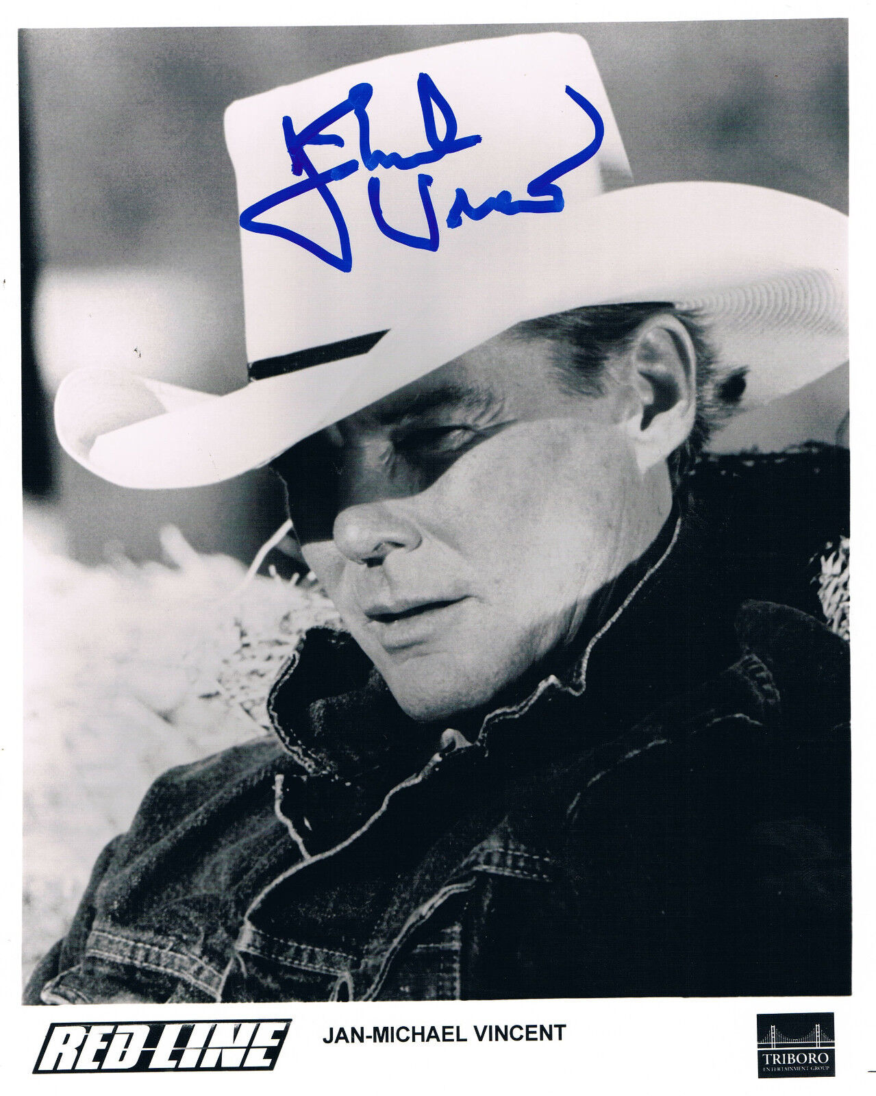 Jan-Michael Vincent 1945-2019 genuine autograph 8x10