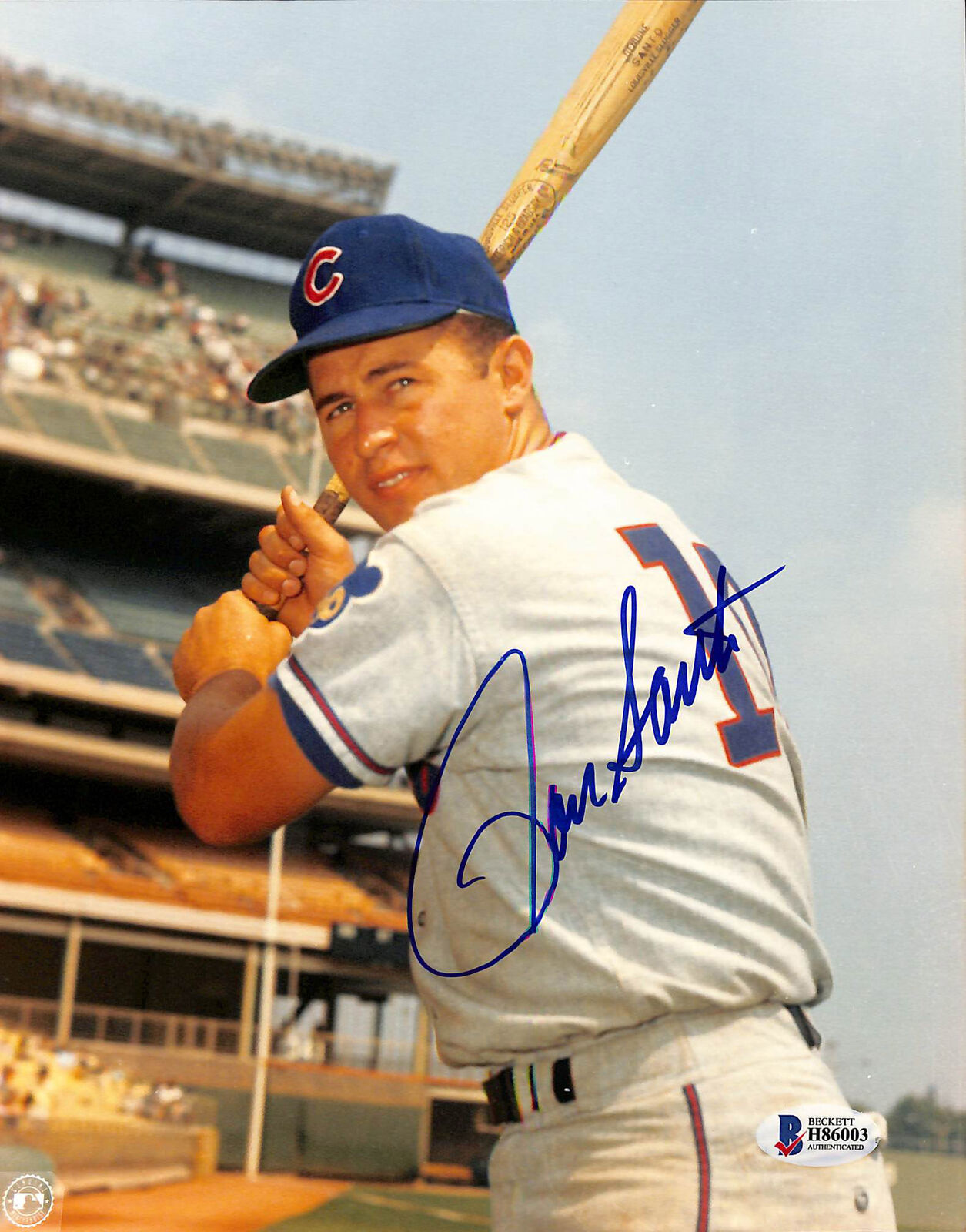 Cubs Ron Santo Authentic Signed 8x10 Photo Poster painting Autographed BAS 1