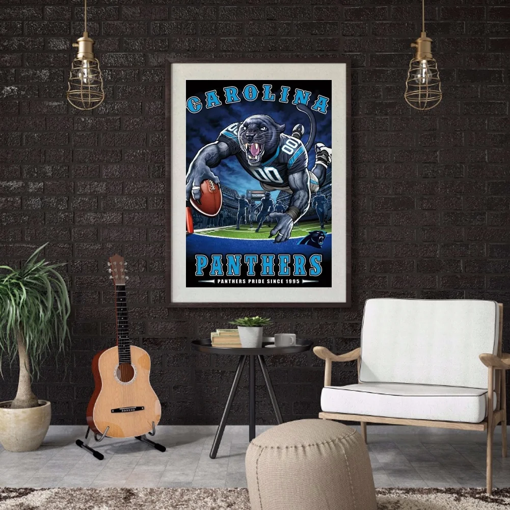 5D DIY Diamond Painting Rugby Abstract Full Round Drill Mosaic Picture Kit