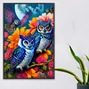 >SALE<5D DIY Full Square Drill Diamond Painting Owl Kit Home Decor Art 45x65cm