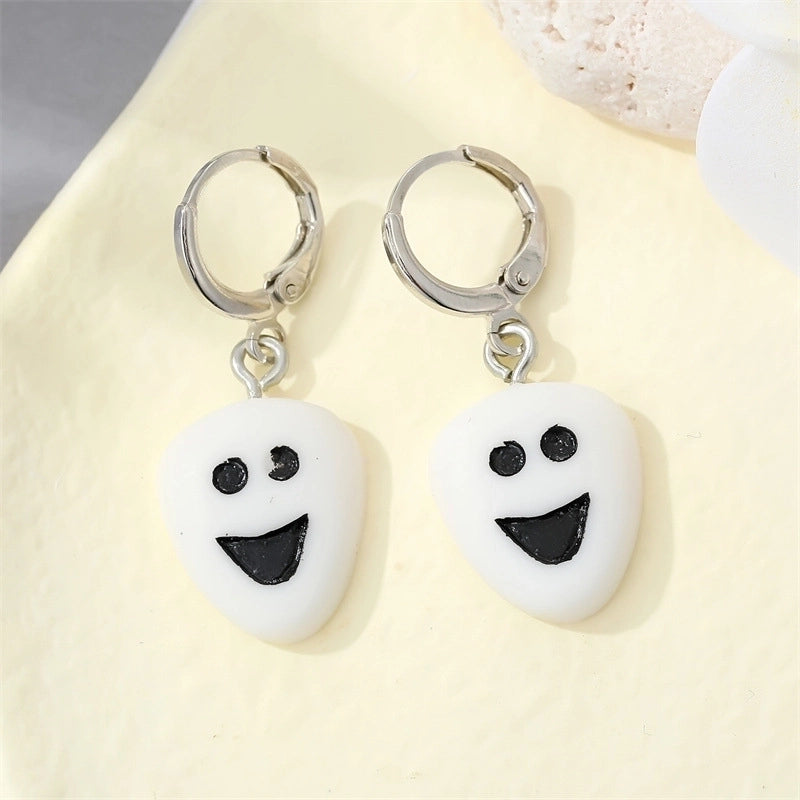 Cute Cartoon Animal Ghost Puppy Panda Halloween Shape Acrylic Earrings