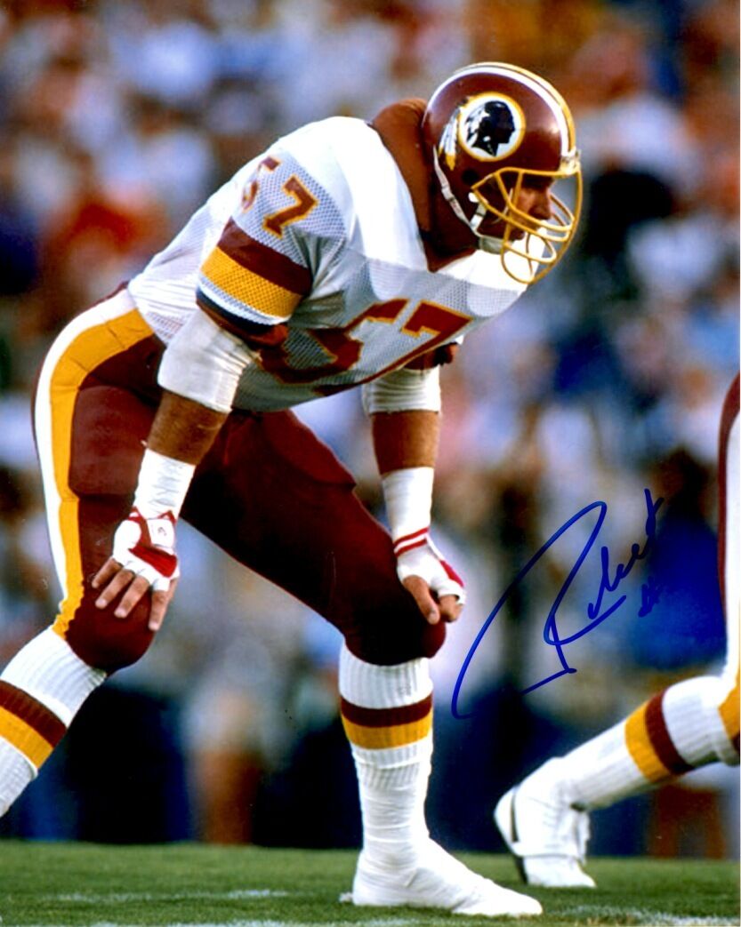 Autographed 8x10 RICH MILOT Washington Redskins Photo Poster painting - w/COA