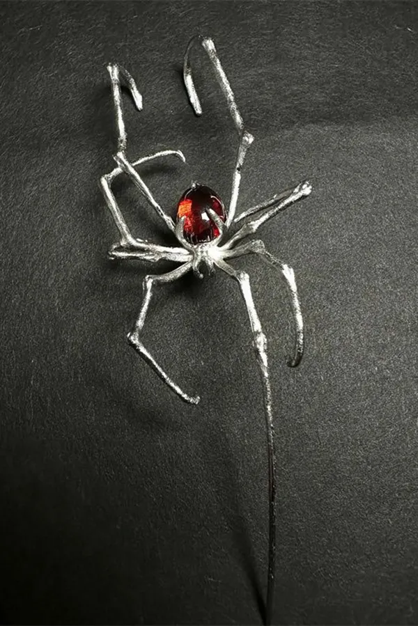 Halloween Punk Spider Earrings