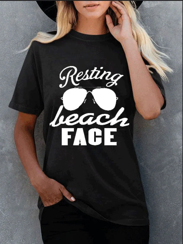 Resting Beach Face T-shirt